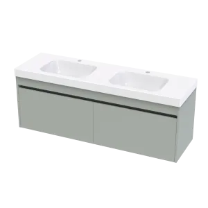Cara Syrtari 1500 2 Drawer Double Basin Wall Vanity