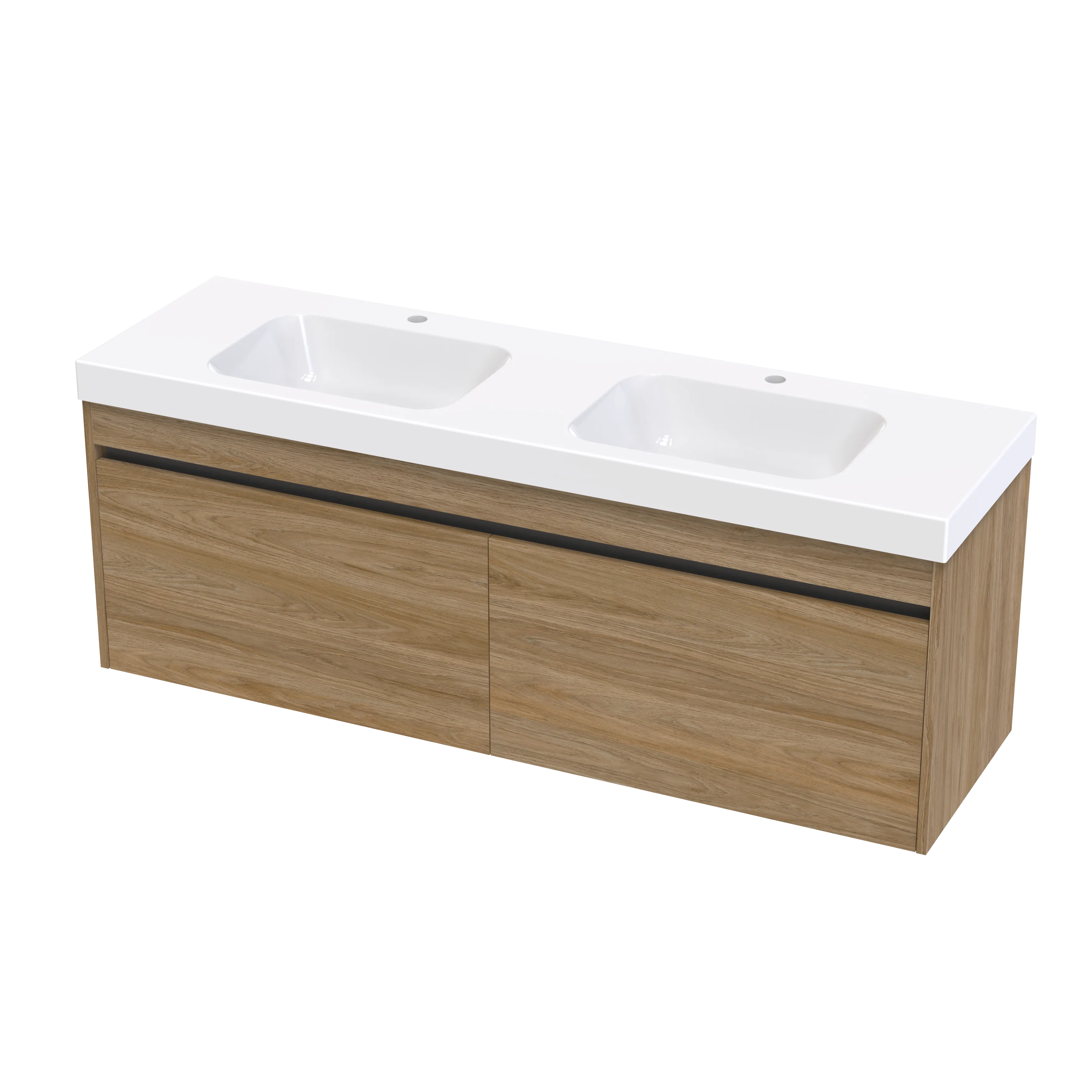 Cara Syrtari 1500 2 Drawer Double Basin Wall Vanity