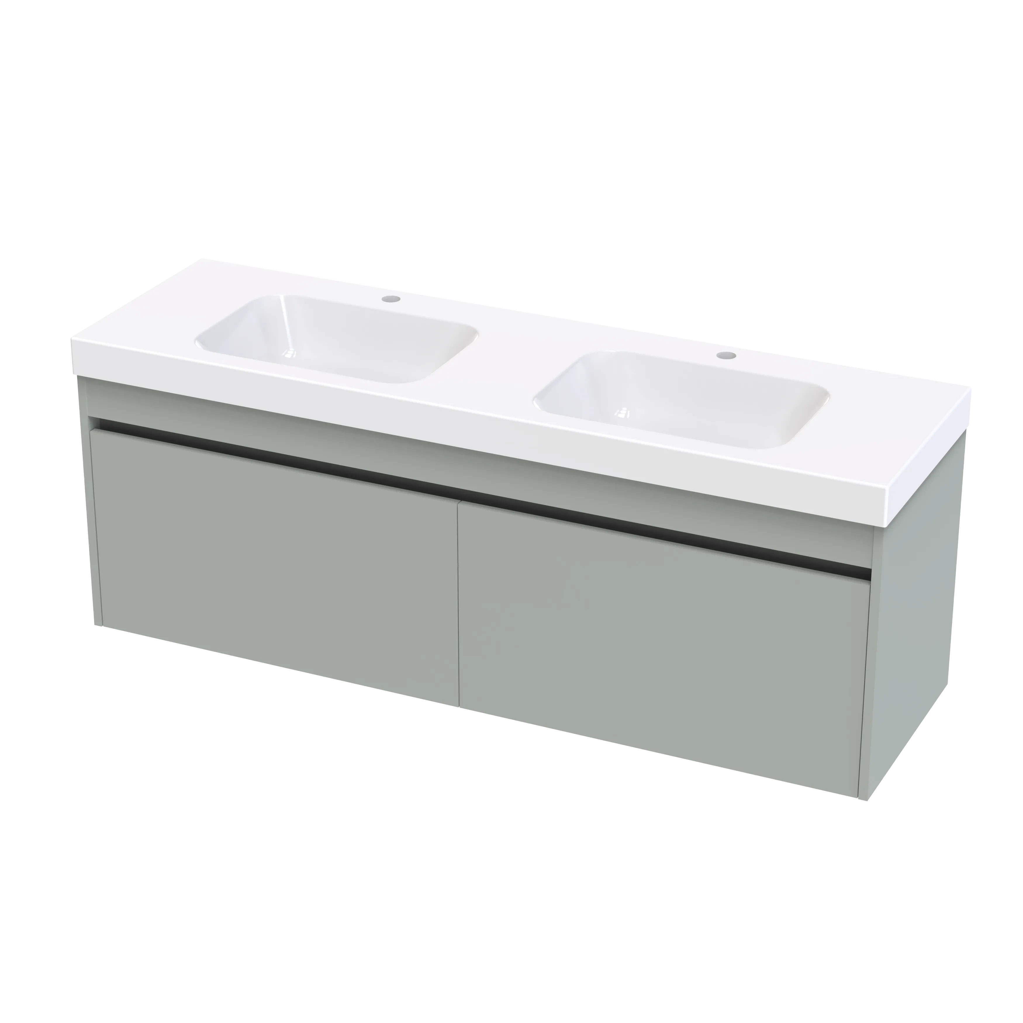Cara Syrtari 1500 2 Drawer Double Basin Wall Vanity