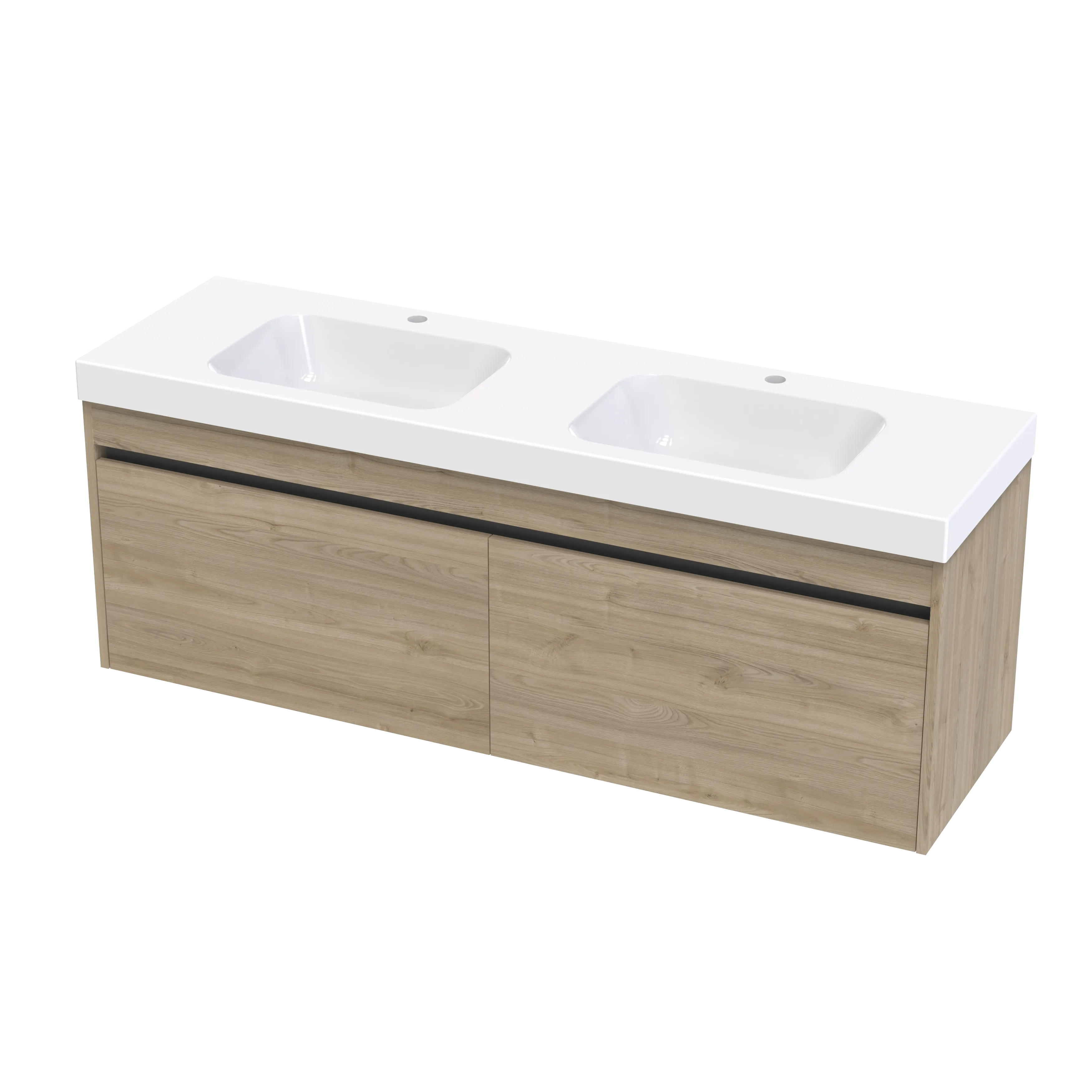 Cara Syrtari 1500 2 Drawer Double Basin Wall Vanity