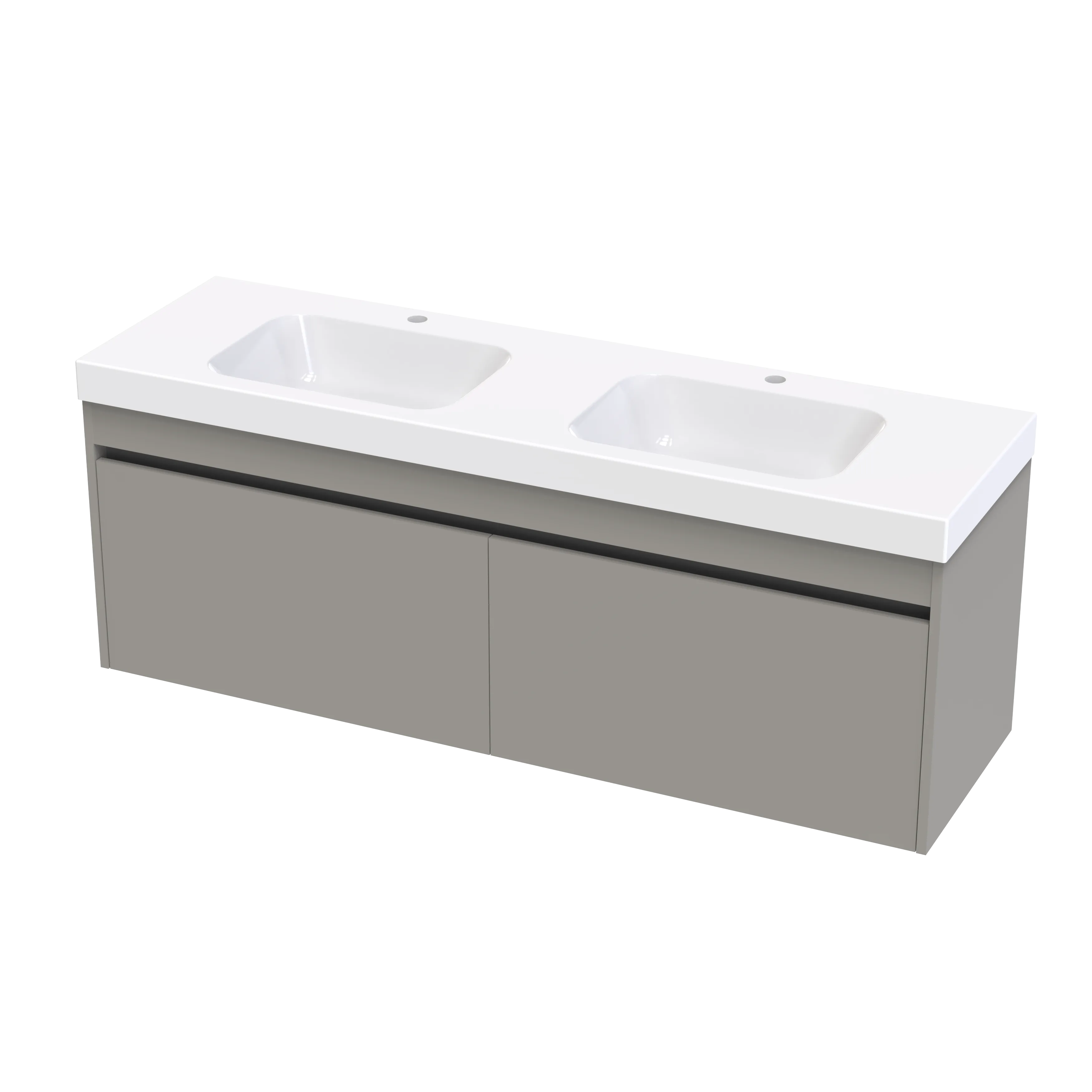 Cara Syrtari 1500 2 Drawer Double Basin Wall Vanity