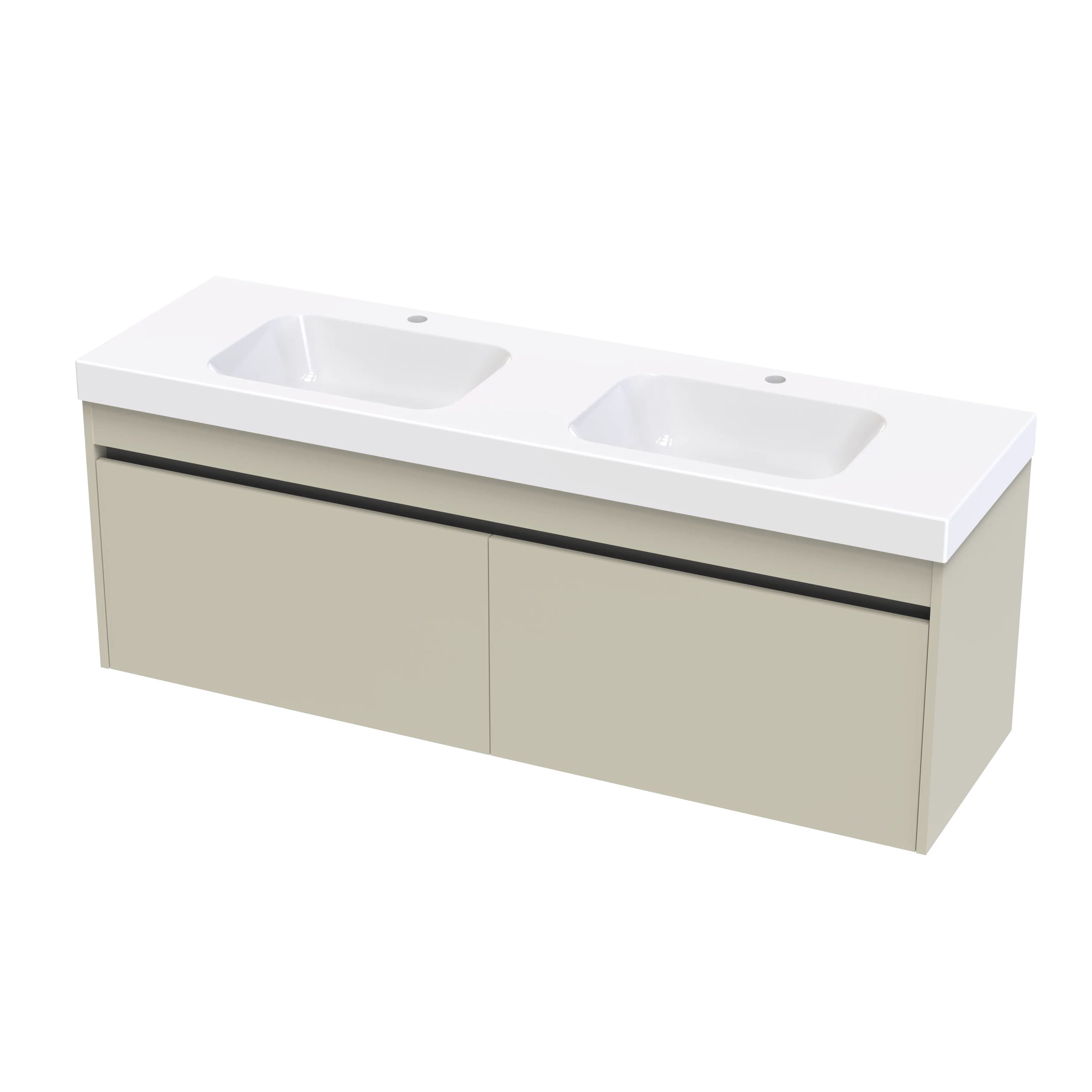 Cara Syrtari 1500 2 Drawer Double Basin Wall Vanity
