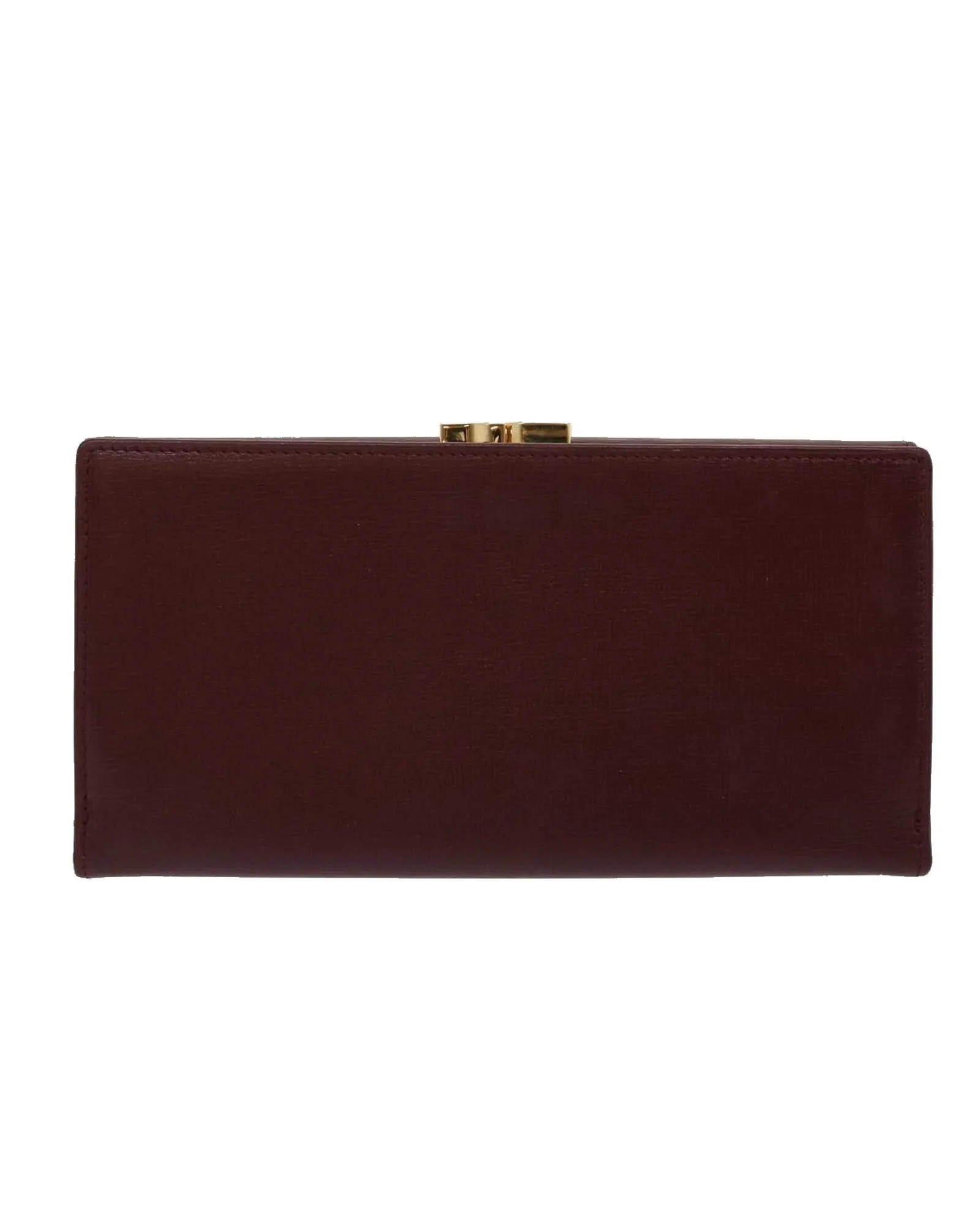 Cartier Long Wallet Leather Red