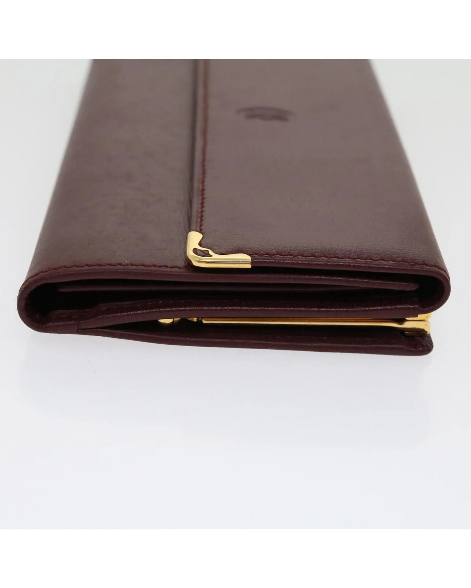 Cartier Long Wallet Leather Red
