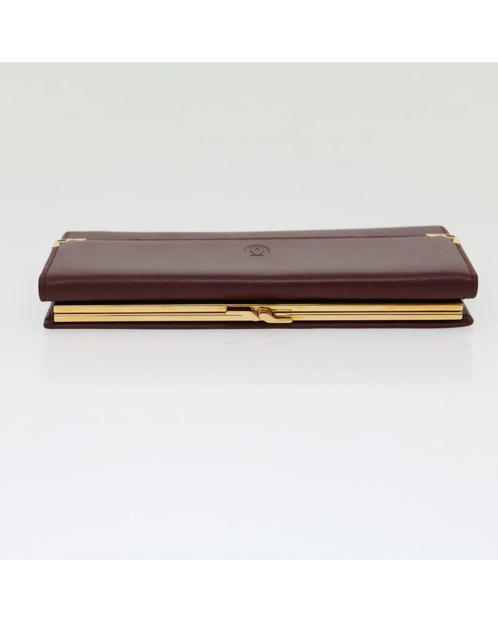Cartier Long Wallet Leather Red