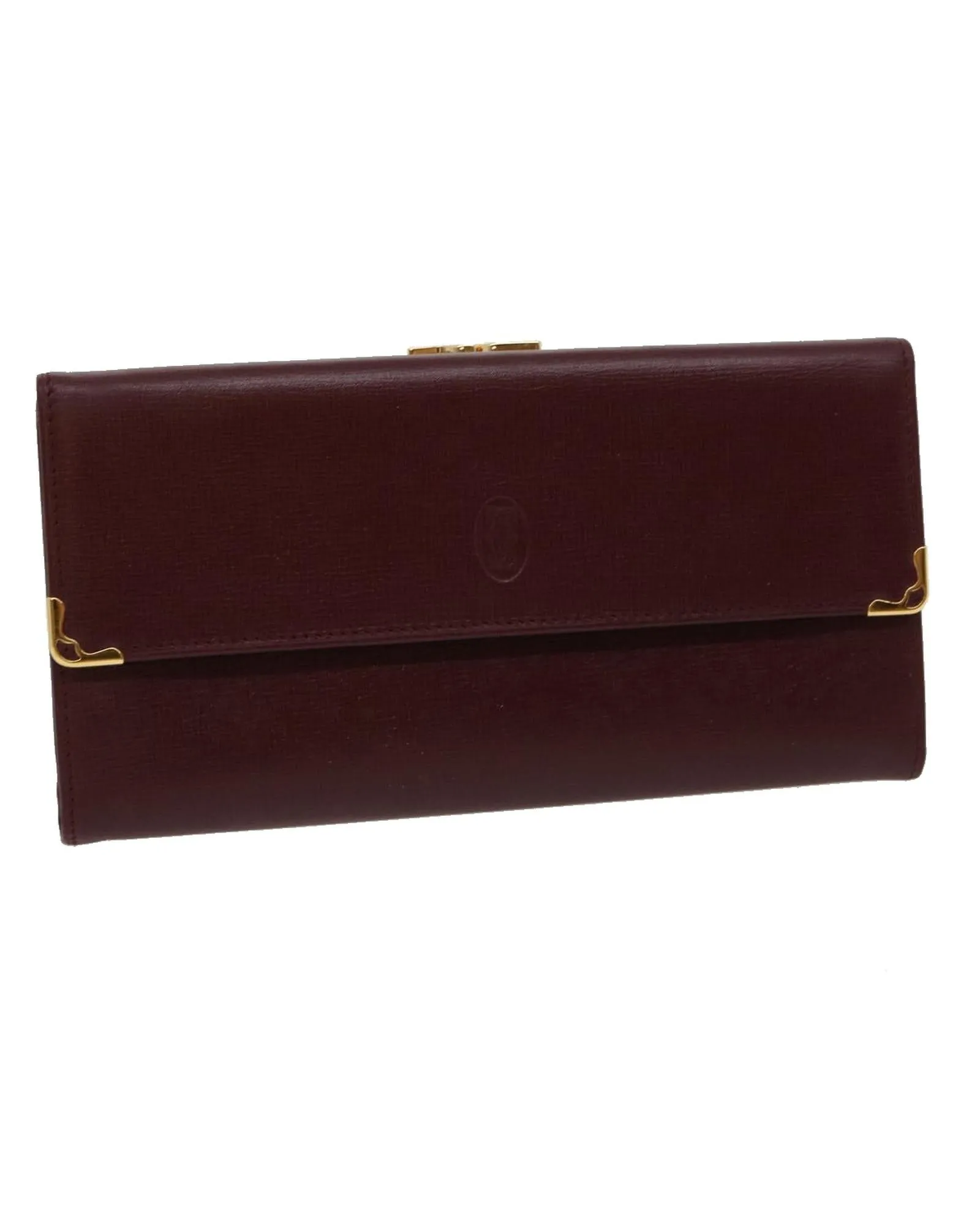 Cartier Long Wallet Leather Red