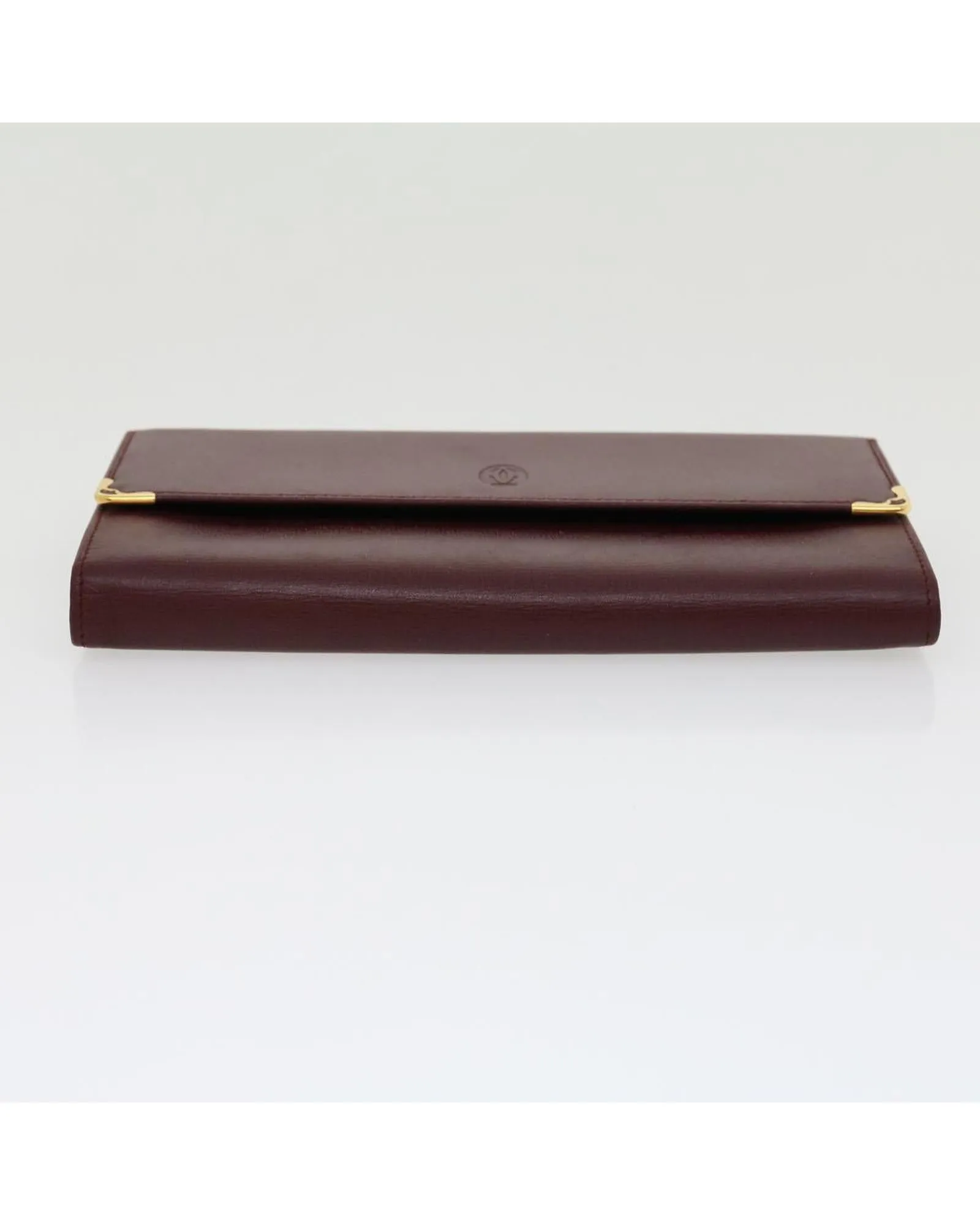Cartier Long Wallet Leather Red