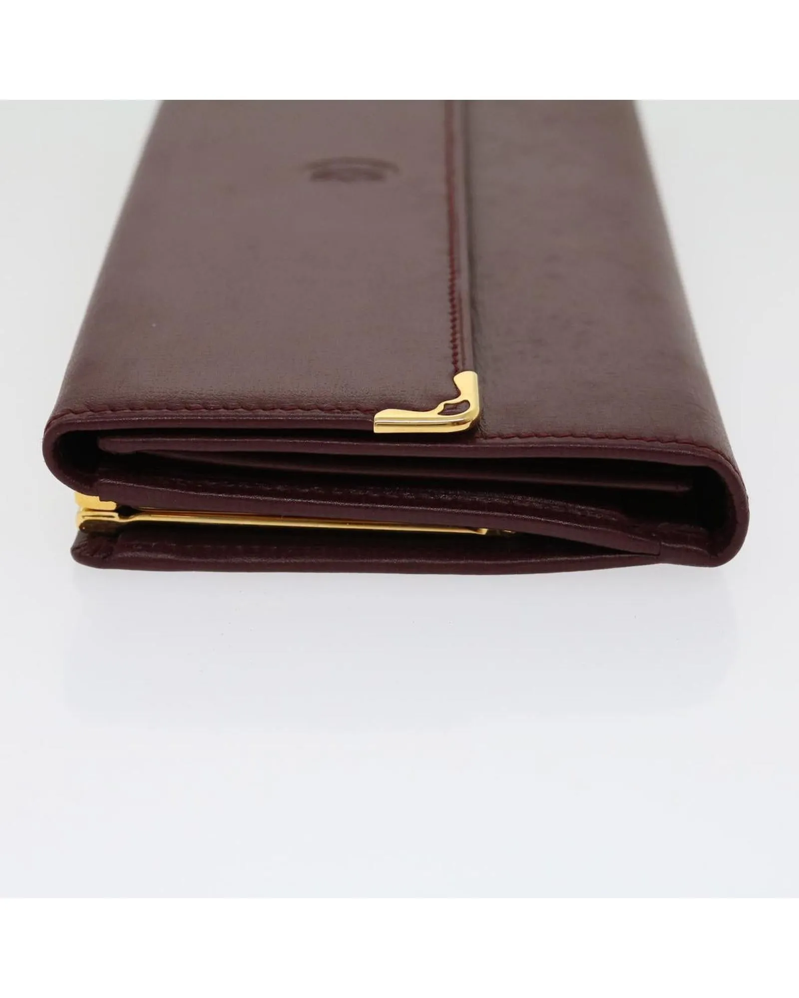 Cartier Long Wallet Leather Red