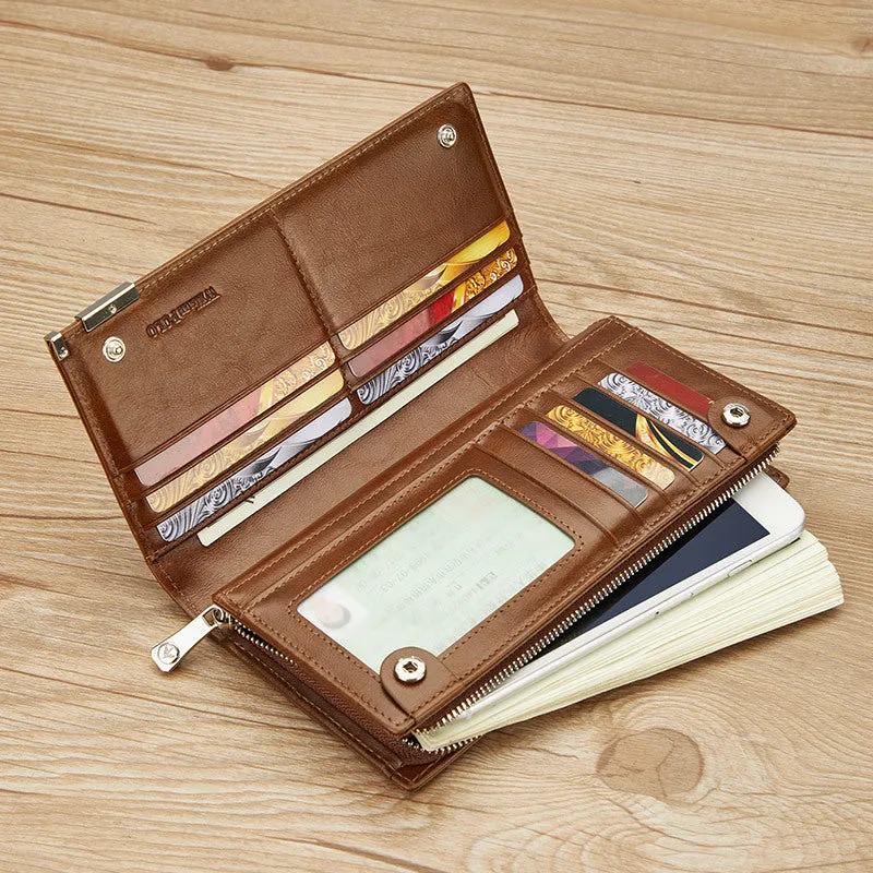 Cash Bag Cowhide Wallet
