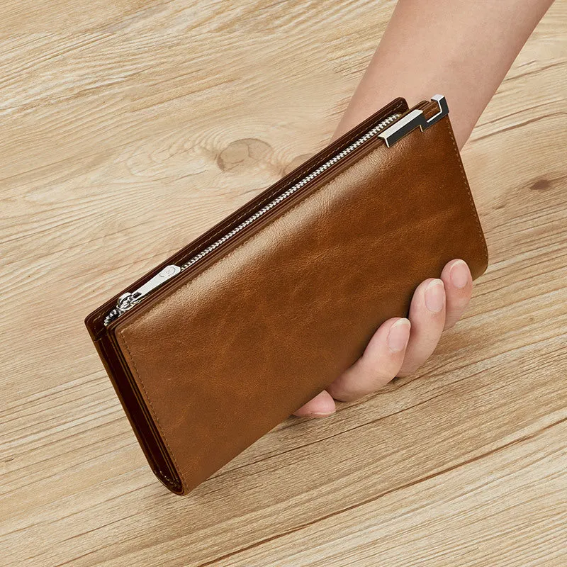 Cash Bag Cowhide Wallet