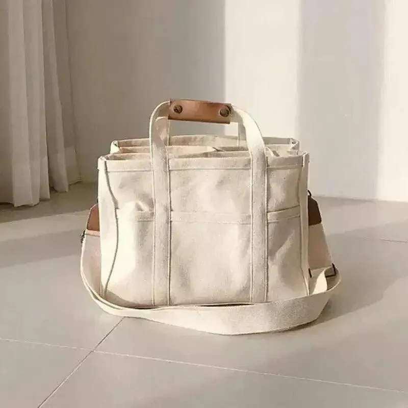 Casual Canvas Handbag - Stylish Women's Everyday Bag - WSH002