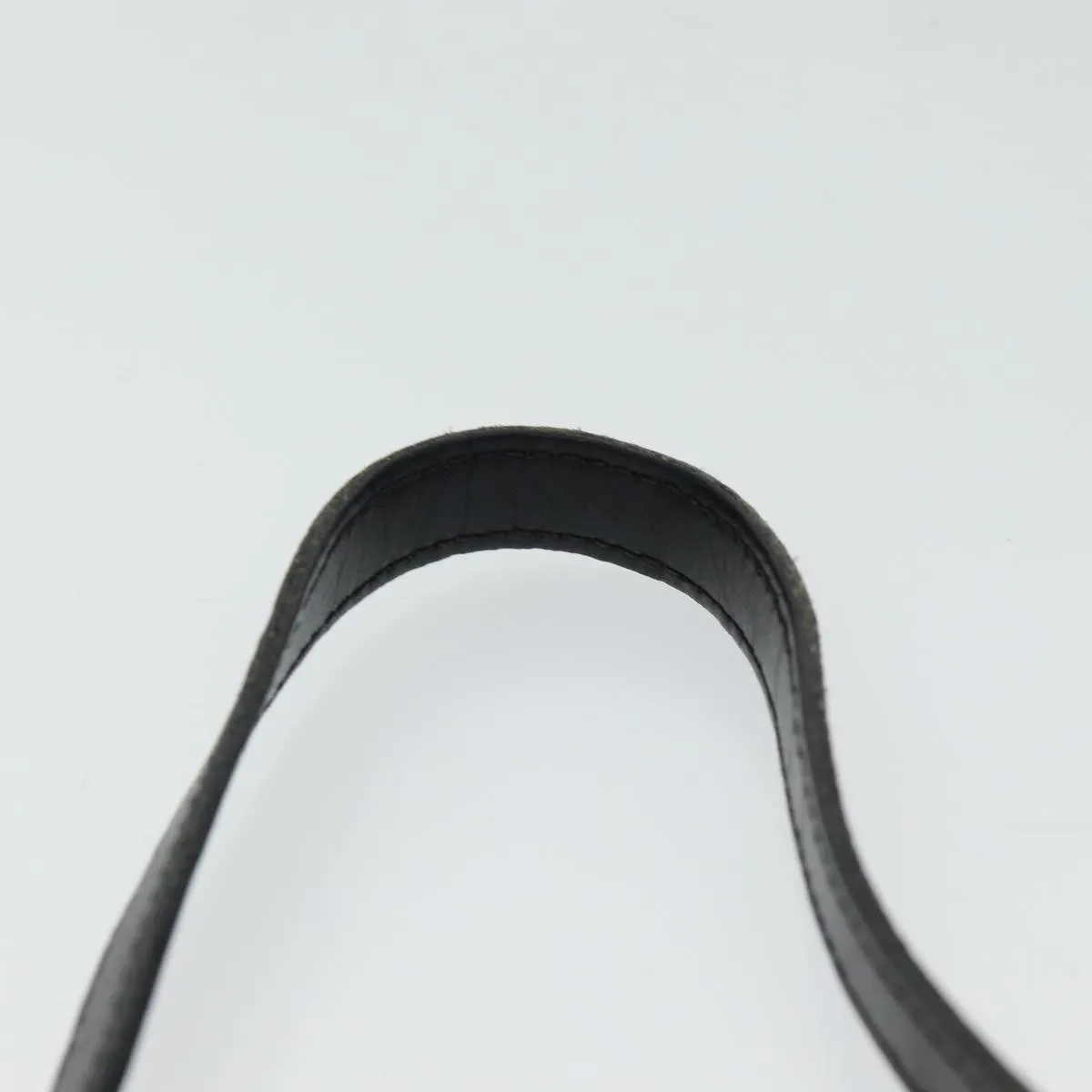 CELINE C Macadam Canvas Shoulder Bag Black Auth ep4932