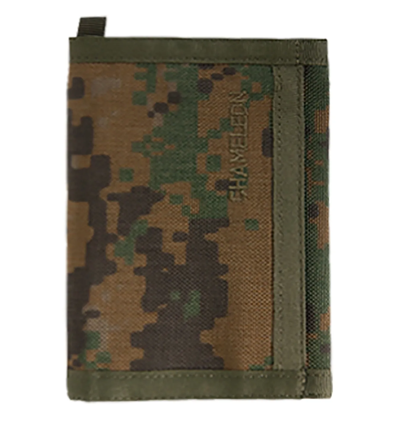 Chameleon Velcro Trifold Mens Wallet-Military Tactical Men Wallets- ID Card Holder - Canvas Thin Front Pocket Travel Wallet-Coin Zipper Pocket-Morpat