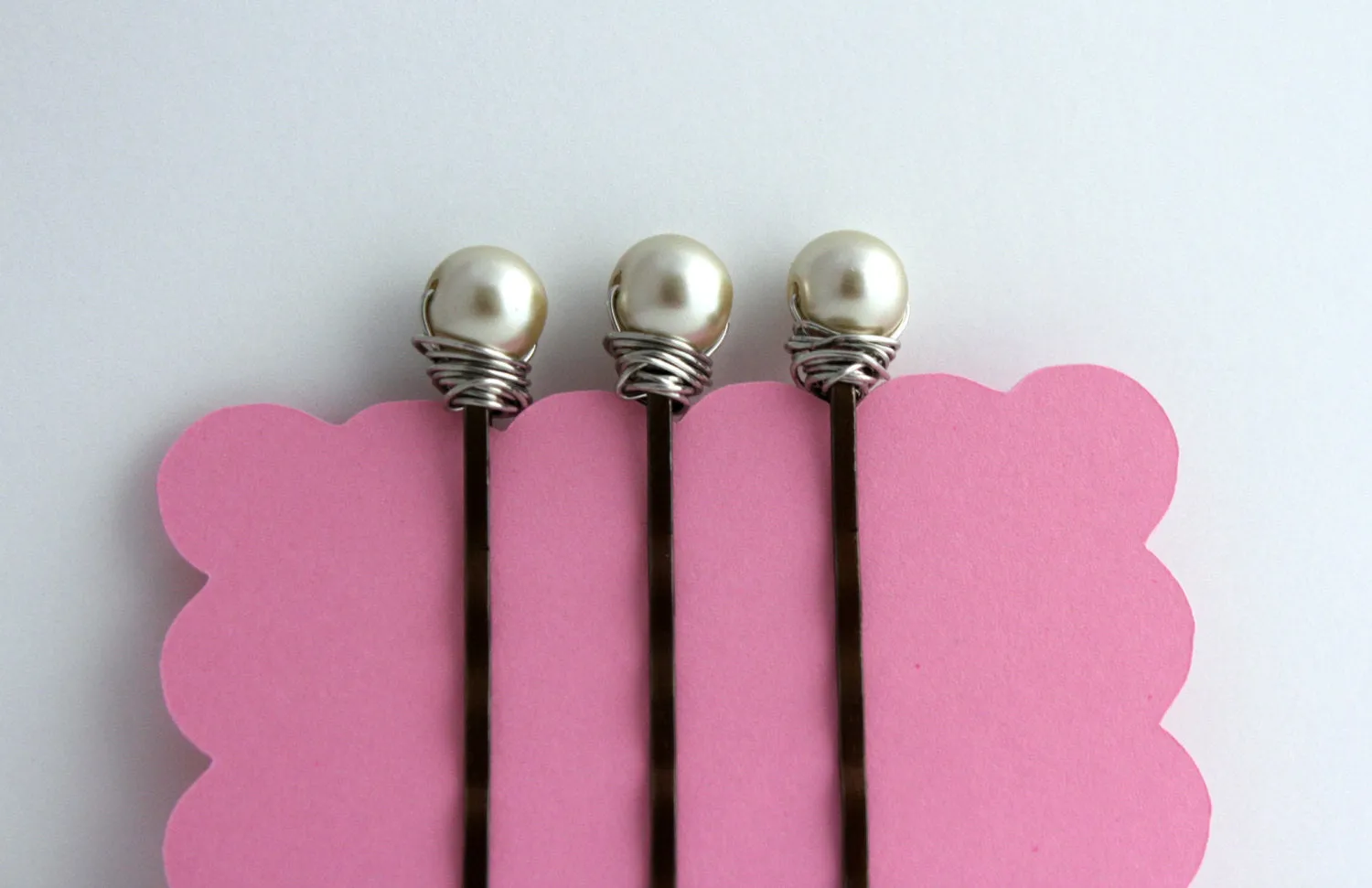 Champagne Pearl Bobby Pins
