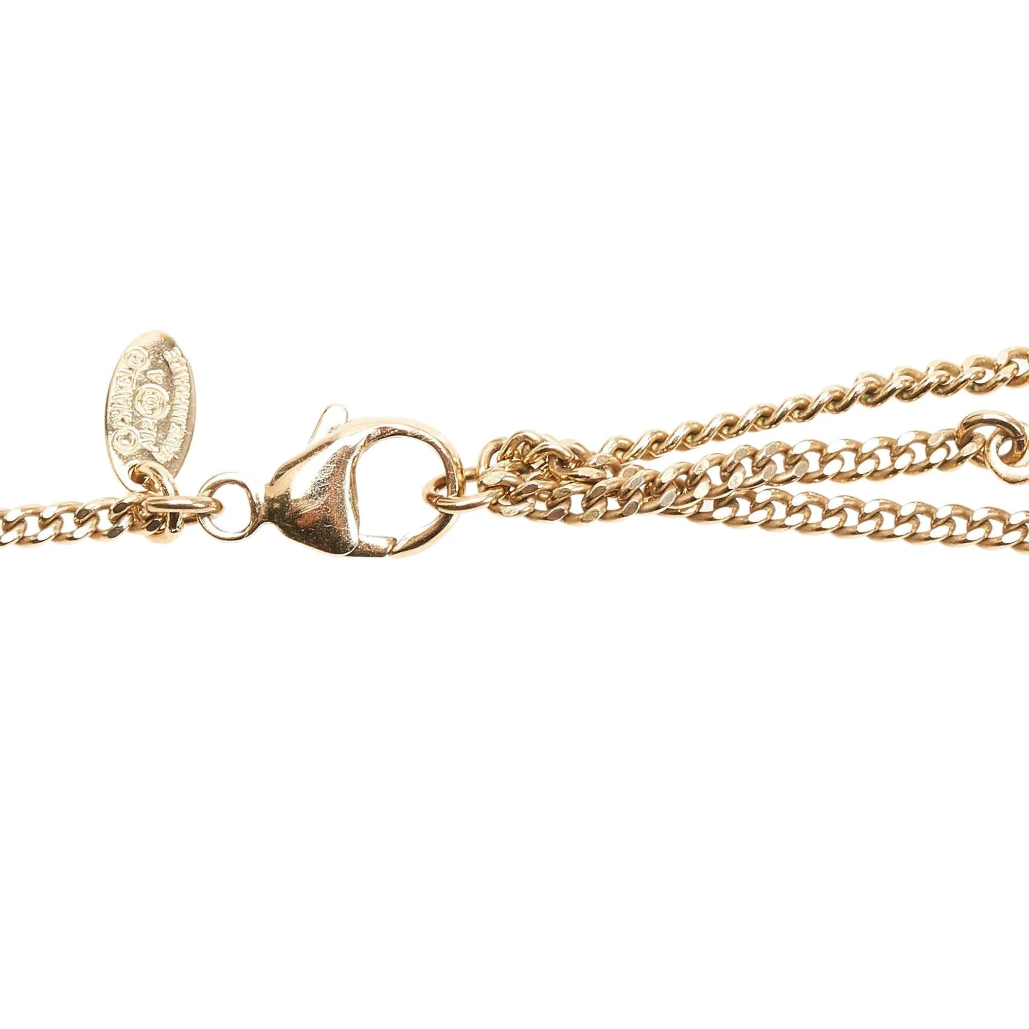 Chanel CC Faux Pearl Pendant Necklace (SHG-31292)