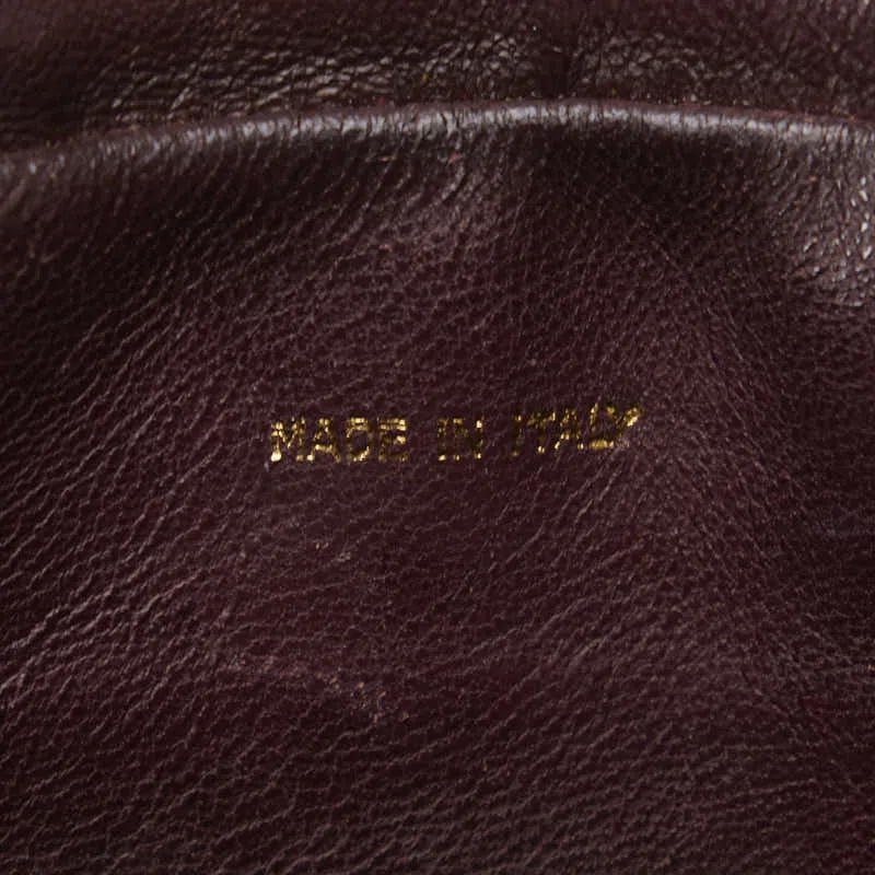 Chanel Cocomark Tassel Chain  Shoulder Bag Red Leather  CHANEL