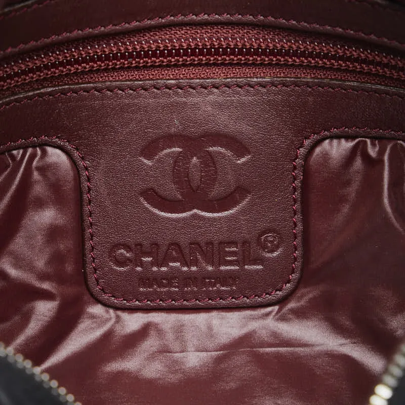 Chanel Coconut Mattress mall Messenger Slipper Shoulder Bag A48616 Black Nylon  CHANEL