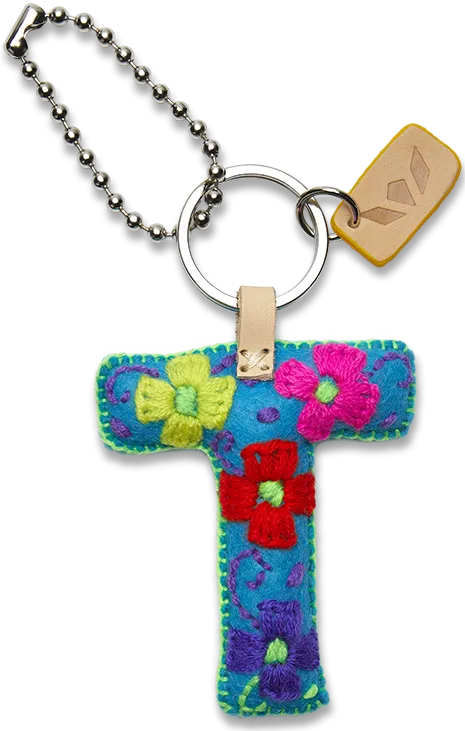 Charms Turquoise Felt Alphabet