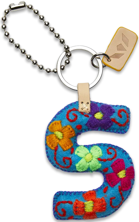 Charms Turquoise Felt Alphabet
