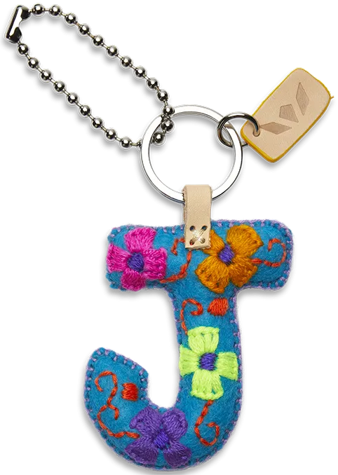 Charms Turquoise Felt Alphabet