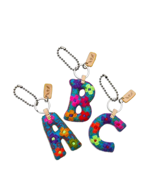 Charms Turquoise Felt Alphabet