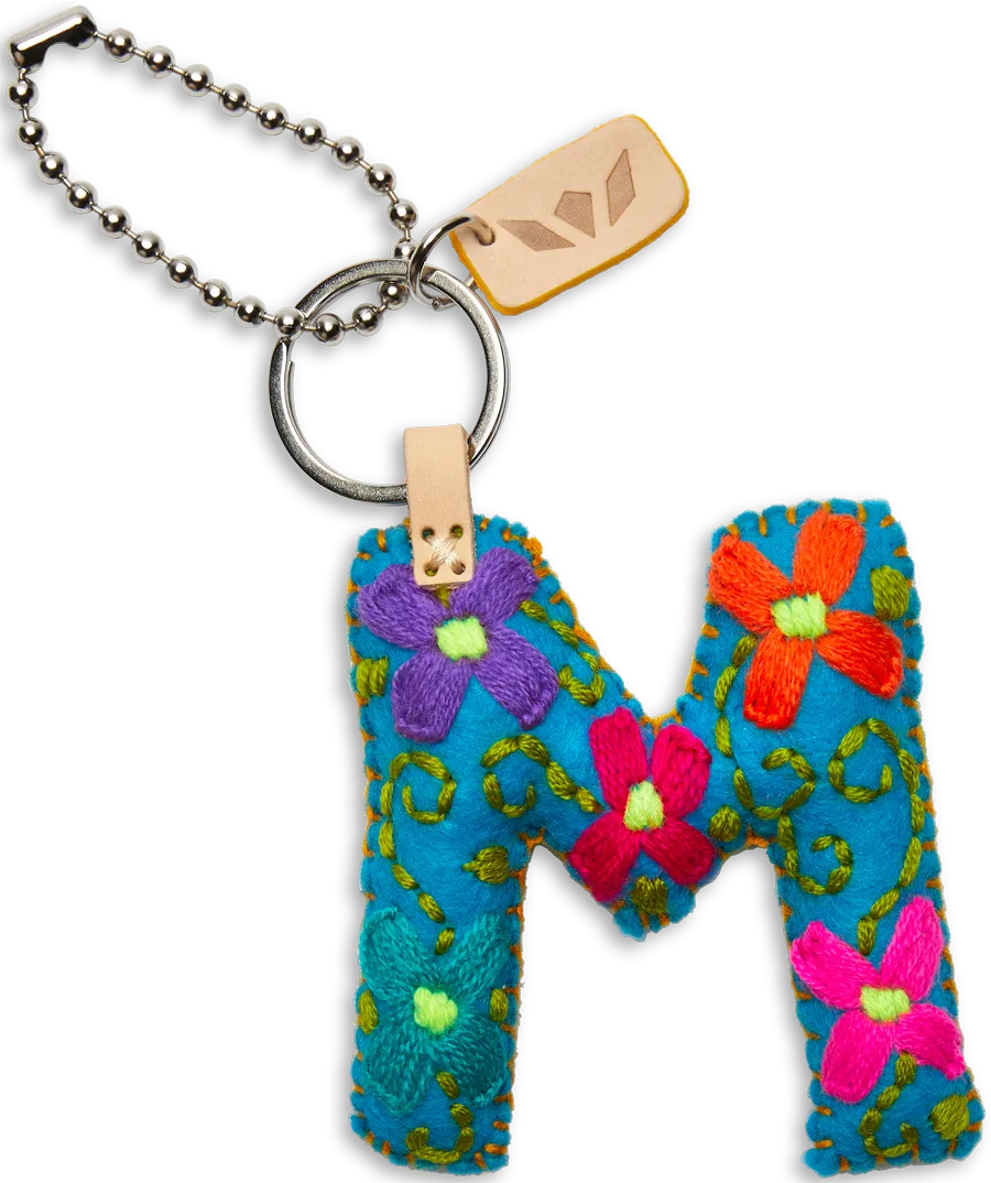 Charms Turquoise Felt Alphabet