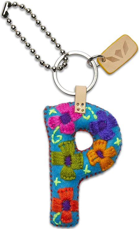 Charms Turquoise Felt Alphabet