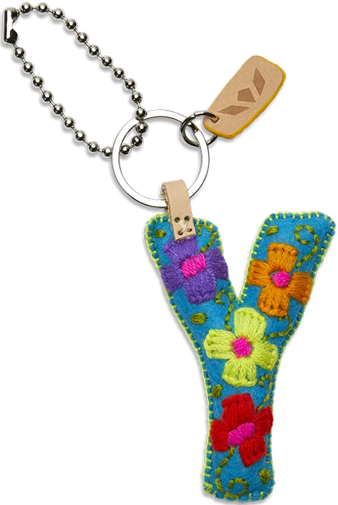 Charms Turquoise Felt Alphabet
