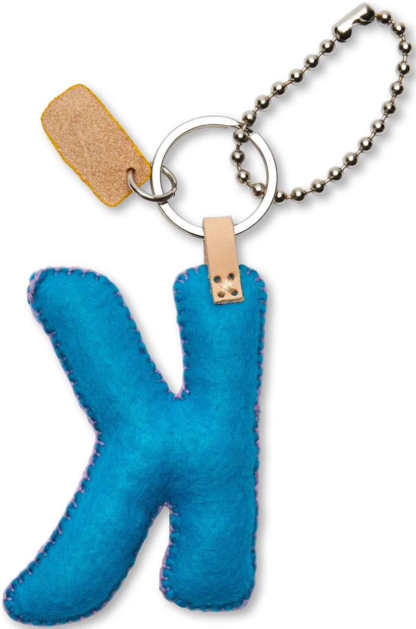 Charms Turquoise Felt Alphabet