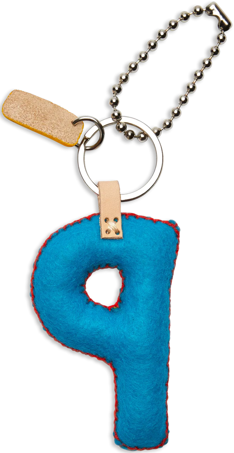 Charms Turquoise Felt Alphabet