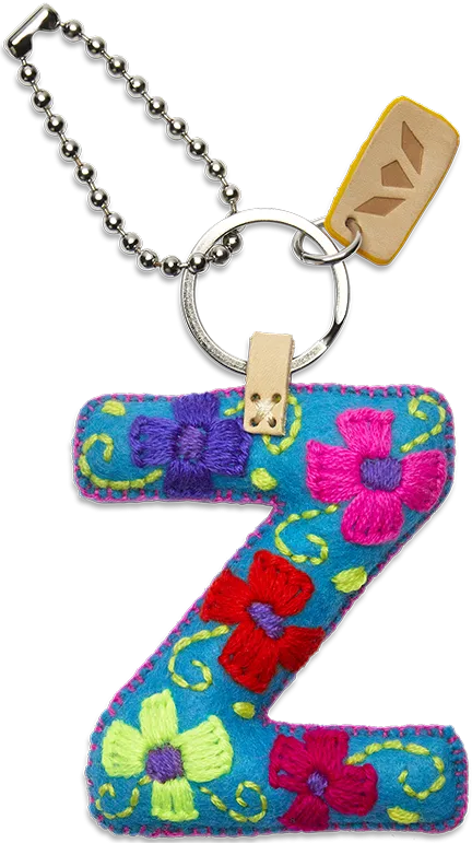 Charms Turquoise Felt Alphabet