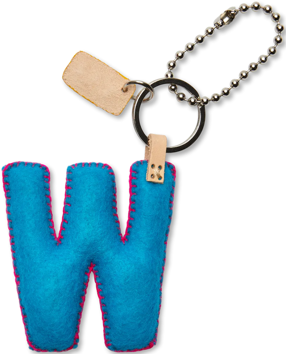 Charms Turquoise Felt Alphabet