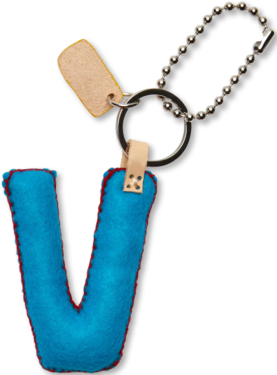 Charms Turquoise Felt Alphabet