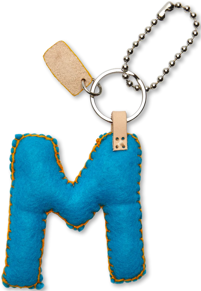 Charms Turquoise Felt Alphabet