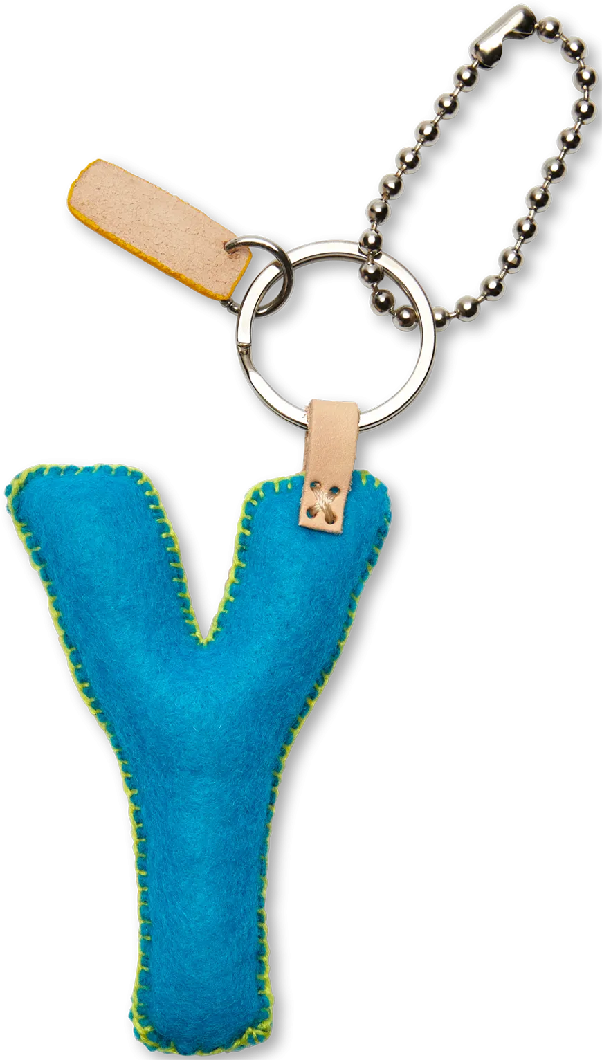 Charms Turquoise Felt Alphabet
