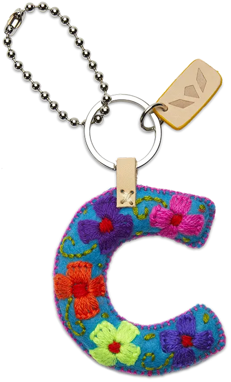 Charms Turquoise Felt Alphabet