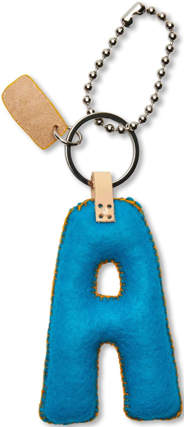 Charms Turquoise Felt Alphabet