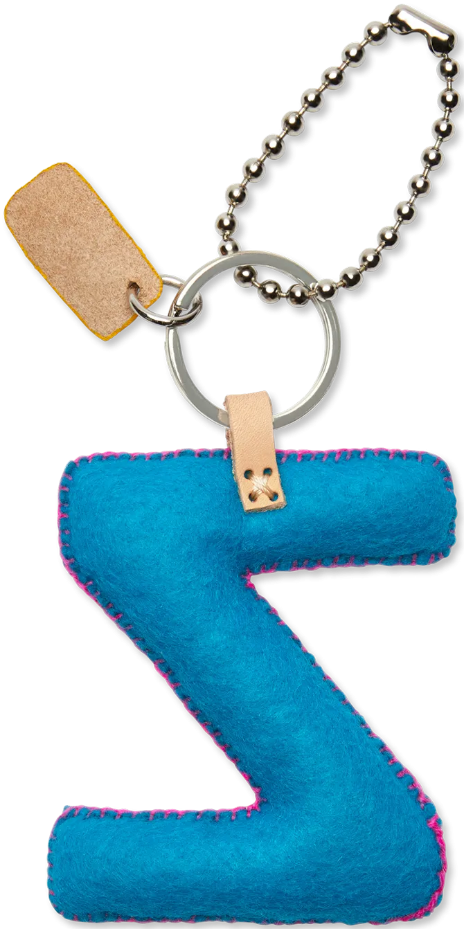 Charms Turquoise Felt Alphabet