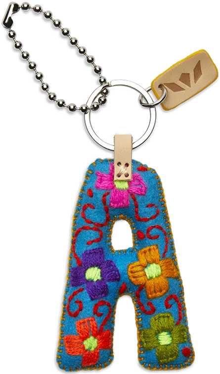Charms Turquoise Felt Alphabet