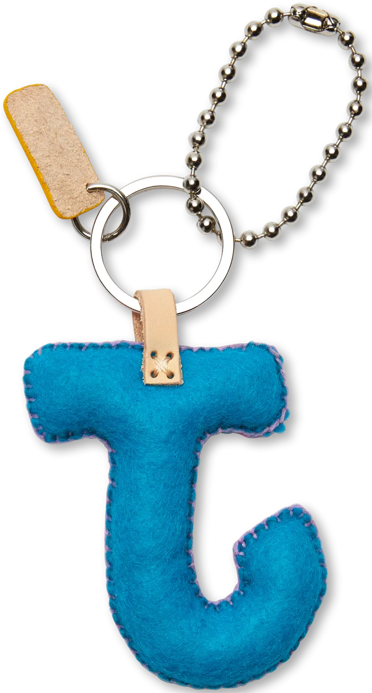 Charms Turquoise Felt Alphabet