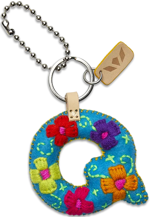 Charms Turquoise Felt Alphabet