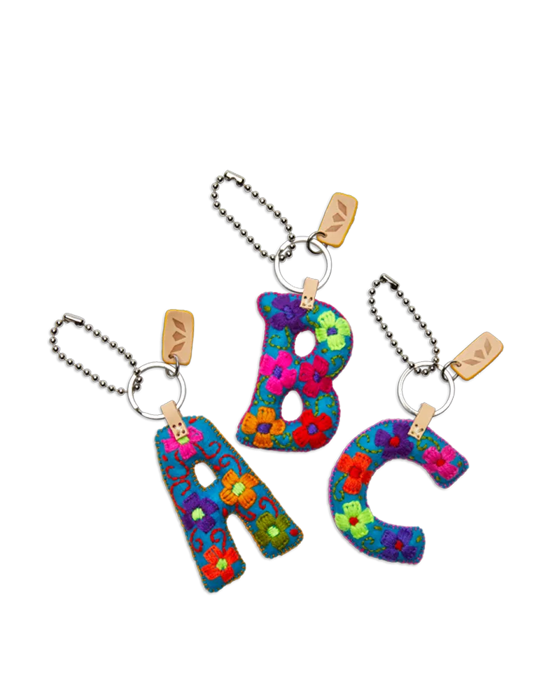 Charms Turquoise Felt Alphabet