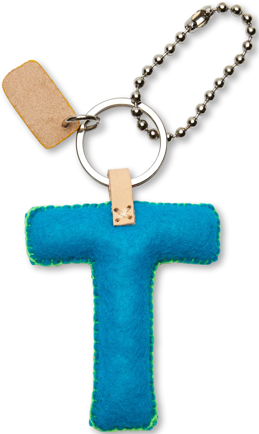 Charms Turquoise Felt Alphabet