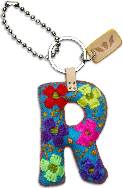Charms Turquoise Felt Alphabet