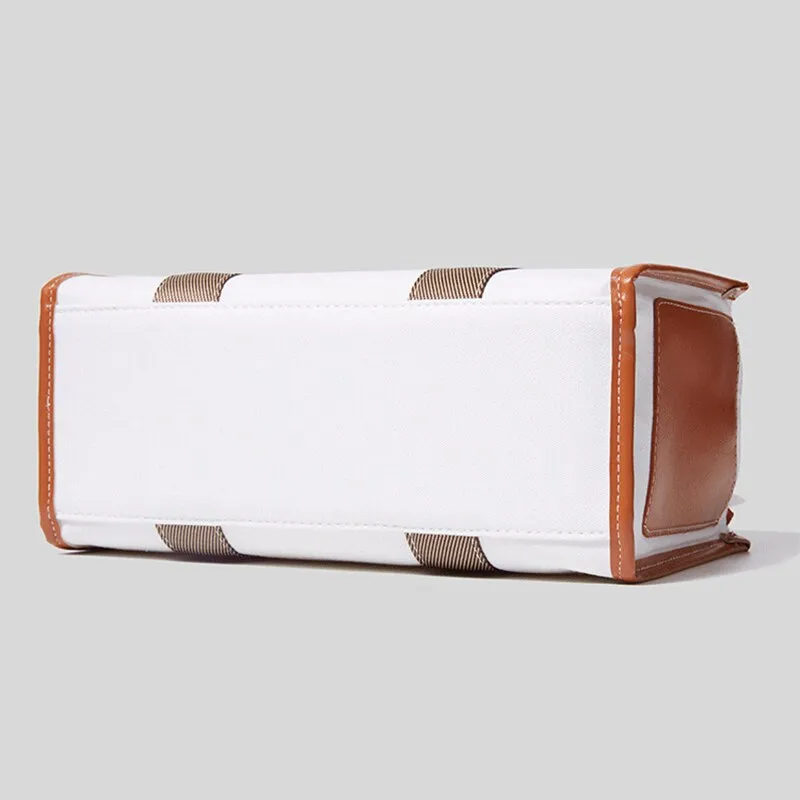 Christmas Gift Korean Canvas Casual Handbags for Women Japanese Candy Ladies Shoulder Bags Weekender Travel Girls Tote Panelled Crossbody Bag