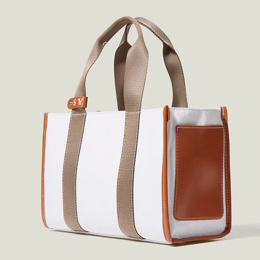 Christmas Gift Korean Canvas Casual Handbags for Women Japanese Candy Ladies Shoulder Bags Weekender Travel Girls Tote Panelled Crossbody Bag