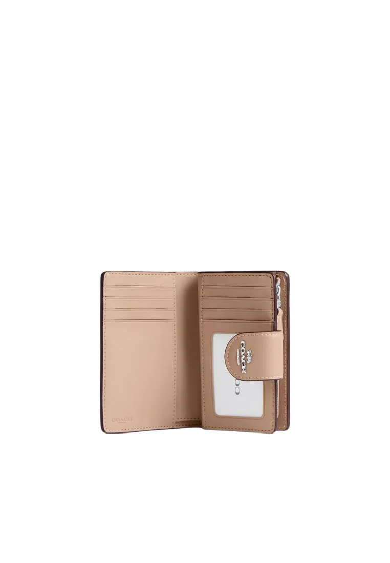 Coach Corner Zip Wallet Medium Signature In Sand Taupe CW786
