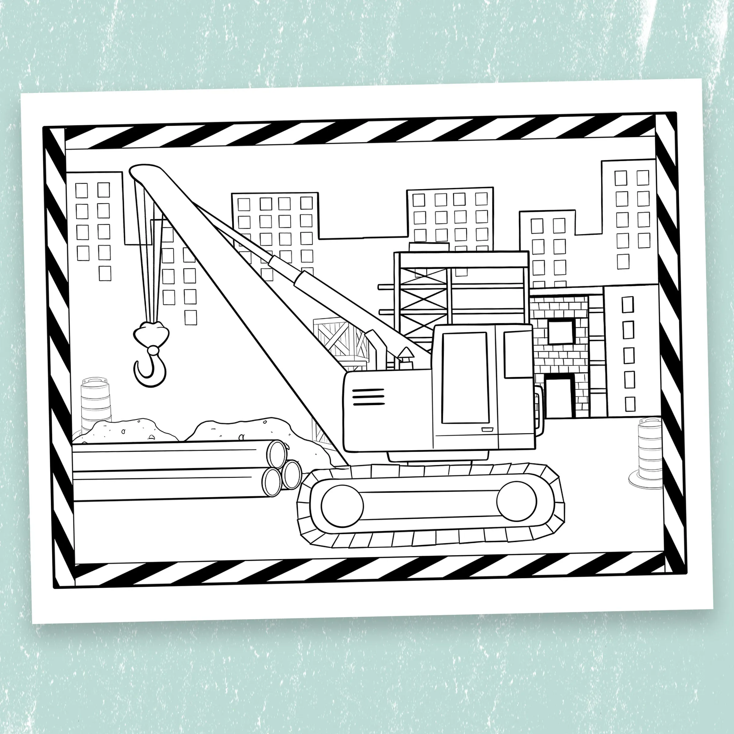 Construction Trucks Scene Creator Set