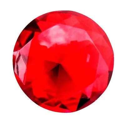 Crystal Glass Diamond Cut Paperweight : 60mm