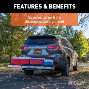 CURT 18202 CURT 18202 43 x 24-Inch Elastic Cargo Net with Hooks for Hitch Carrier